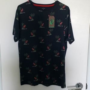 Denim & Flower Christmas Flamingo T-Shirt